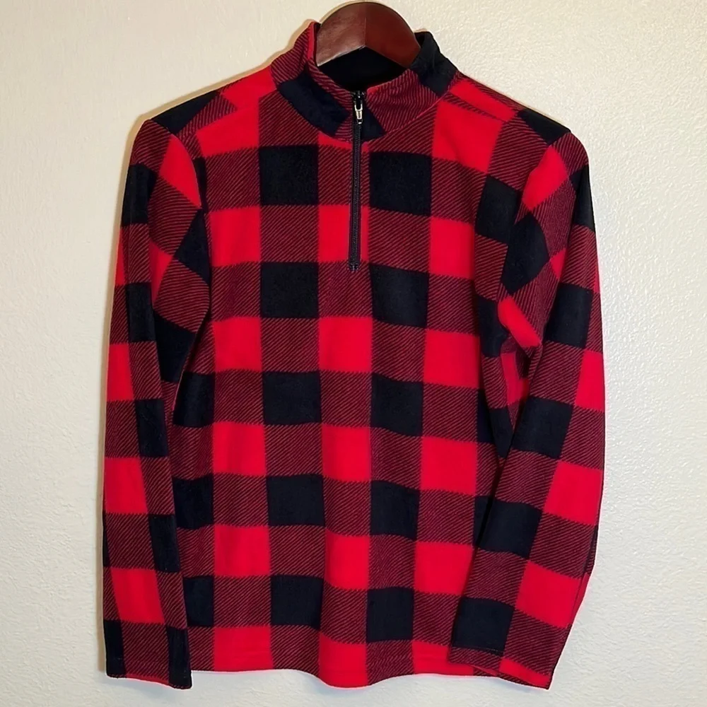 FRENCH Toast Red Buffalo Plaid Pullover Sweatshirt